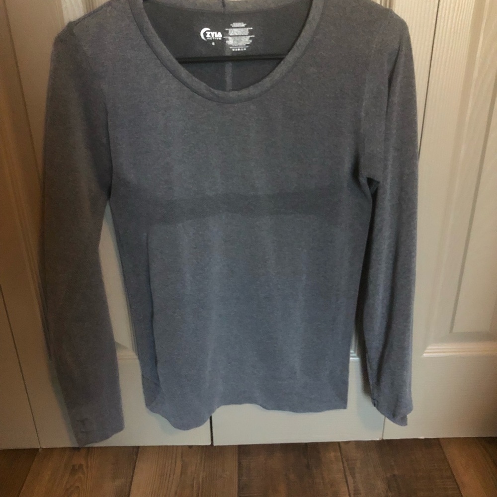 Zyia Gray Performance Long Sleeve T